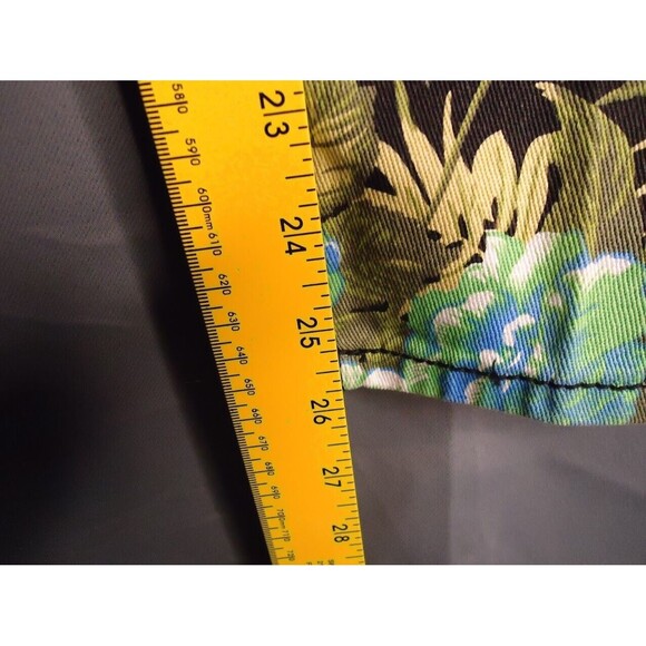 Bongo Cropped Skinny Ankle Jeans Juniors Size 7 Green/Black Floral Print New - Picture 8 of 9